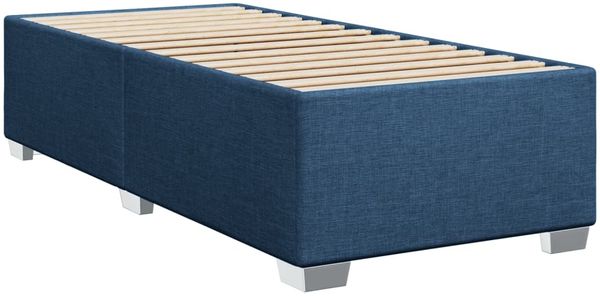 vidaXL Boxspringbett mit Matratze Blau 90x190 cm Stoff 3288063 Bild 8