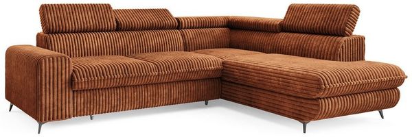 Masseno Ecksofa VELISS mit Schlaffunktion L-Form, Sofa mit Bettkasten Bild 2