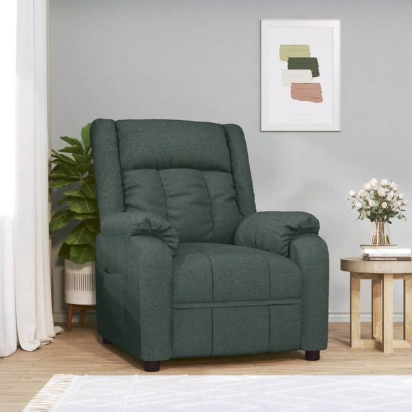 vidaXL Relaxsessel Dunkelgrün Stoff 348114