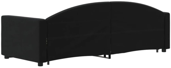 vidaXL Tagesbett Ausziehbar mit Schubladen Schwarz 80x200 cm Samt 3197346 Bild 4