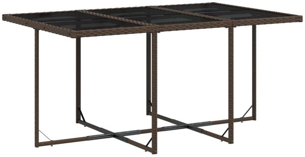 vidaXL 11-tlg. Garten-Essgruppe mit Kissen Braun Poly Rattan 3211509 Bild 4