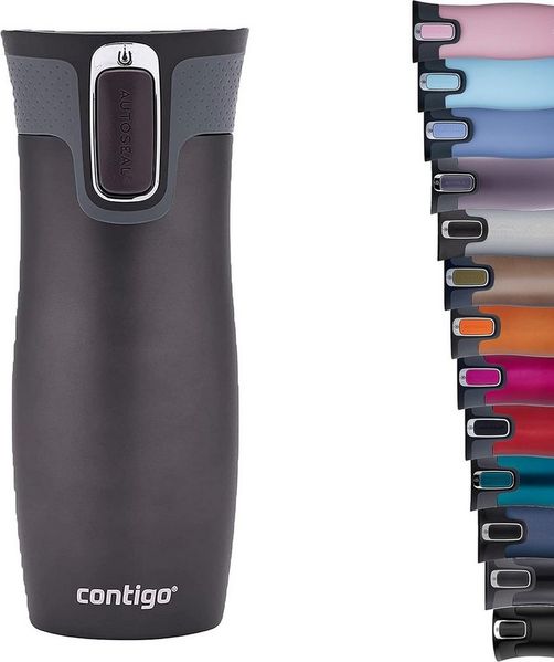 CONTIGO Isolierflasche Contigo Thermobecher West Loop Edelstahl Isolierbecher Fb. Gunmetal