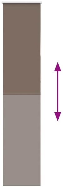 vidaXL Verdunkelungsrollo Kaffeebraun 50x230 cm Stoffbreite 45,7 cm 4011066 Bild 5