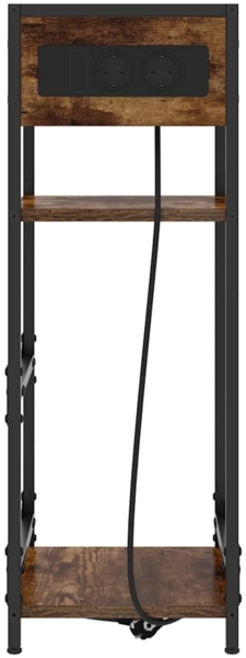 vidaXL Nachttisch Räuchereiche 40 x 27 x 76 cm Holzwerkstoff 859572 Bild 5