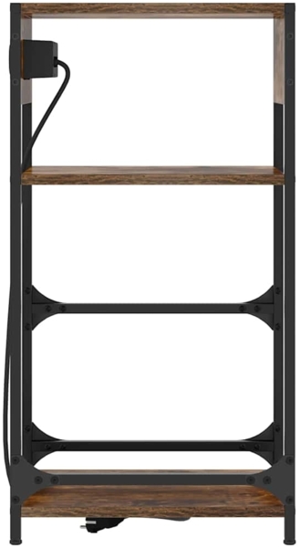 vidaXL Nachttisch Räuchereiche 40 x 27 x 76 cm Holzwerkstoff 859572 Bild 6