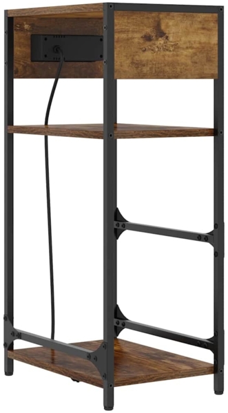 vidaXL Nachttisch Räuchereiche 40 x 27 x 76 cm Holzwerkstoff 859572 Bild 7