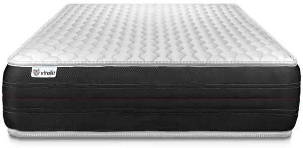 VITALSPRING matratze 100x210 cm, Taschenfedern, Härtegrad 4, Höhe : 24 cm, 3 Komfortzonen