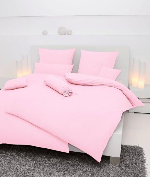 Hochwertige Janine Soft-Seersucker Bettwäsche PIANO | Verschiedene Grössen und Farben 155x220 /80x80 cm zartrosa (11)