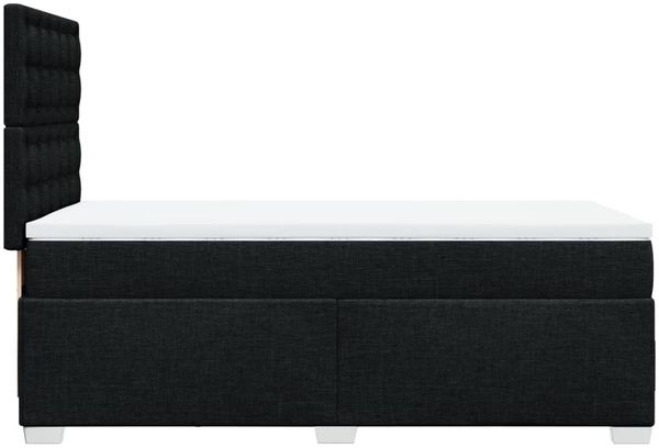 vidaXL Boxspringbett mit Matratze Schwarz 90x190 cm Stoff 3292659 Bild 11