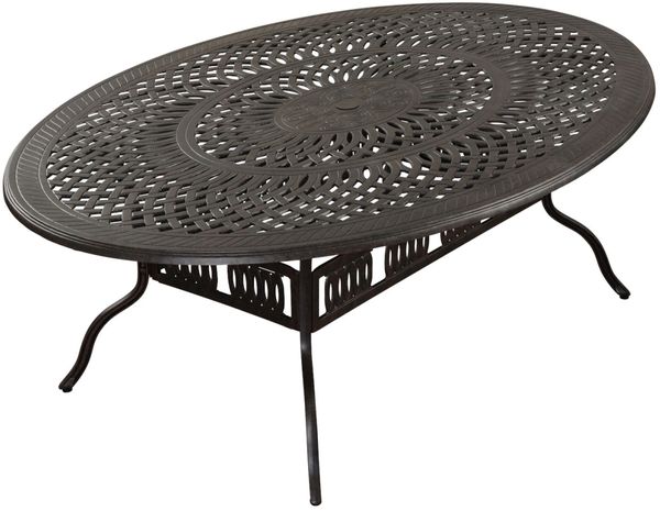 Inko Gartentisch Alu-Guss bronze Terrassentisch 216 x 152 x 74 cm Bild 3