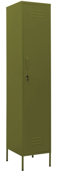 vidaXL Schließfachschrank Olivgrün 35x46x180 cm Stahl 336252