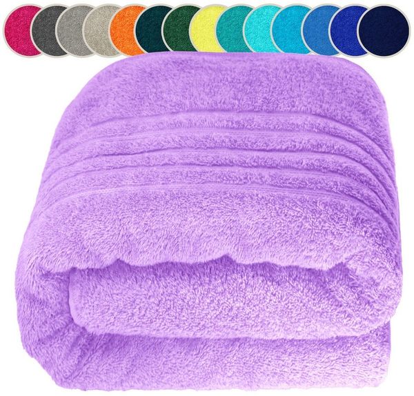 Lashuma Saunatuch XXL Handtuch London, Frottee (1-St), Badetuch Damen & Badehandtuch Herren 100x200 cm - Saunahandtuch 80x220