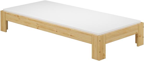 Futon, Einzel Bett 90 x 200 cm Kiefer massiv mit Rollrost, mit Matratze 60.67-09 M