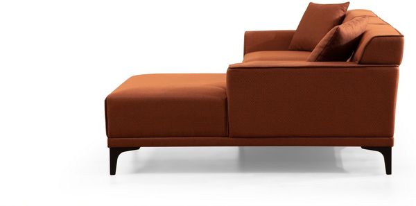 Ecksofa, 'Petra', 77 x 145 x 250, Orange Bild 7