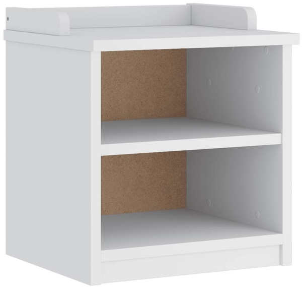 vidaXL Flurbank SANDNES Weiß 45x40x50 cm Massivholz Kiefer 4010444