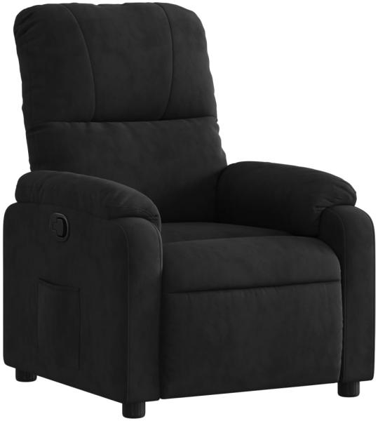 vidaXL Relaxsessel Schwarz Mikrofasergewebe 373452