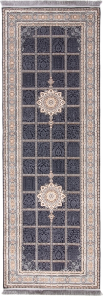 Morgenland Orientalischer Webteppich - Eastern Elegance - läufer - 400 x 100 - Dunkelblau