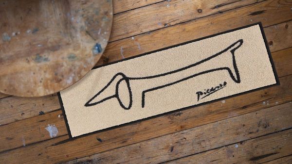 Salonloewe Läufer Fußabtreter klein 30x75 Picassos Dackel, Läufer Mini, Höhe: 300 mm
