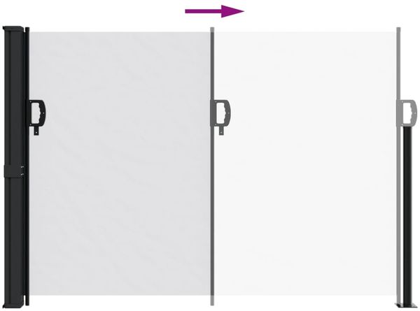 vidaXL Seitenmarkise Ausziehbar Weiß 140x300 cm 4004301 Bild 5