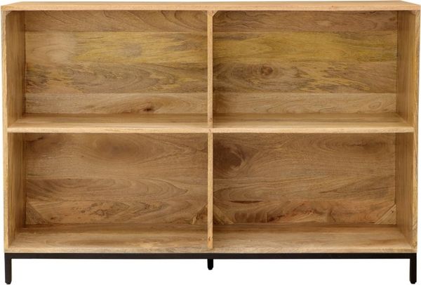 Bücherregal Gita 130x90x35 aus Mango-Massivholz