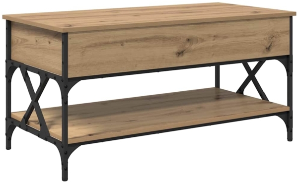 vidaXL Couchtisch Artisan-Eiche 100 x 50 x 50 cm Holzwerkstoff 883042