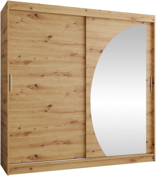 Kleiderschrank Waluri 200 cm (Farbe: Artisan Eiche, mit vier Schubladen)