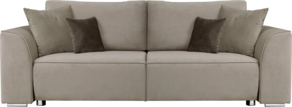 INOSIGN 3-Sitzer Beatrice Schlafsofa, wahlweise auch mit Bettfunktion und Bettkasten, incl. 2 Zierkissen Bild 5