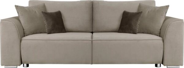 INOSIGN 3-Sitzer Beatrice Schlafsofa, wahlweise auch mit Bettfunktion und Bettkasten, incl. 2 Zierkissen Bild 4