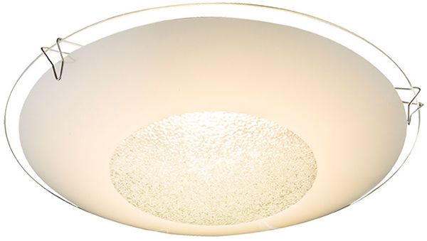 LED Deckenlampe, Glaskristalle, Glas, D 20 cm