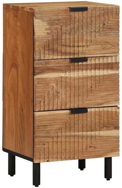 vidaXL Sideboard mit Schubladen Braun 40 x 33 x 75 cm Massivholz Mango 4017779