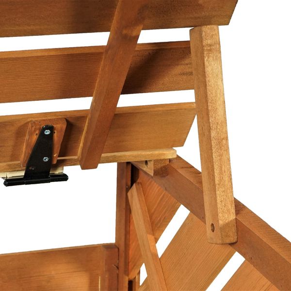 XL 1er-/2er-Mülltonnenverkleidung Erweiterung HWC-J44, Mülltonnenbox, 120x68x98cm Holz MVG-zertifiziert ~ braun Bild 6