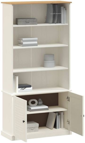 vidaXL Bücherregal VIGO Weiß 85x35x170 cm Massivholz Kiefer 353197 Bild 3