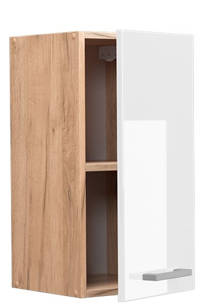 Vicco Küchenschrank Küchenzeile R-Line, Weiß Hochglanz, Hängeschrank 30 cm Bild 4