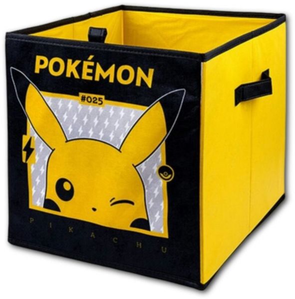 POKÉMON Aufbewahrungskorb Pokemon Pikachu Kinder freistehender Spielzeugkorb 33x33x37 cm
