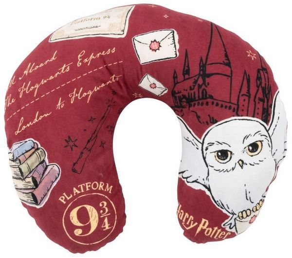 United Labels® Dekokissen Harry Potter Hedwig Reise Nackenkissen Reisekissen Nackenhörnchen