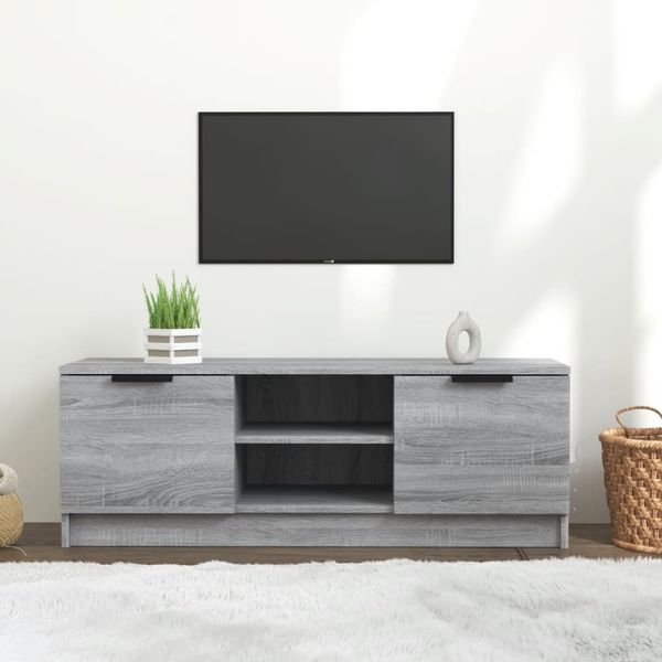 vidaXL TV-Schrank Grau Sonoma 102 x 35 x 36,5 cm Holzwerkstoff [817133]