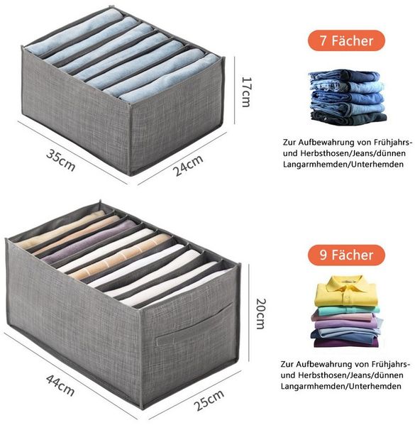TUWENA Aufbewahrungsbox Kleiderschrank Kleidung Aufbewahrung, Faltbare Kleidung Organizer