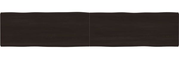 vidaXL Tischplatte 200x40x(2-6) cm Massivholz Behandelt Baumkante 364047