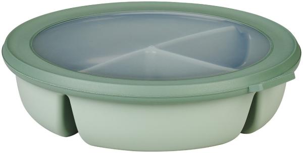 Mepal Cirquala Bento Bowl Nordic Sage Dose rund mit Unterteilung