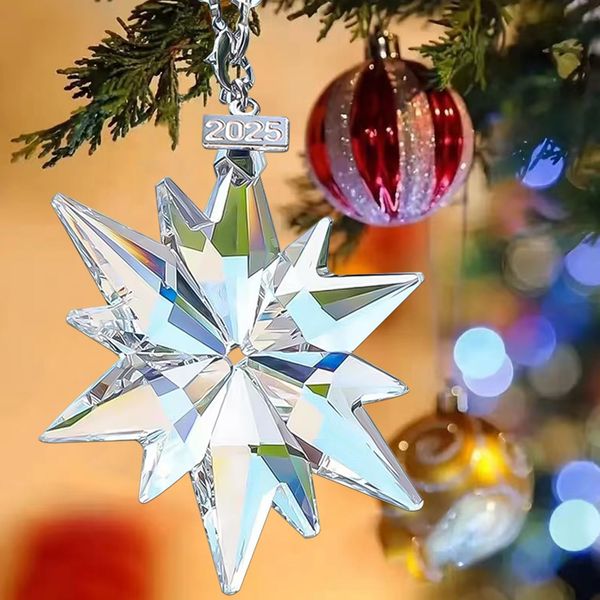 ABC 2025-teiliges Dekokranz-Set, für Weihnachten, transparent, Metall / Textil, 8 x 10 x 10 cm