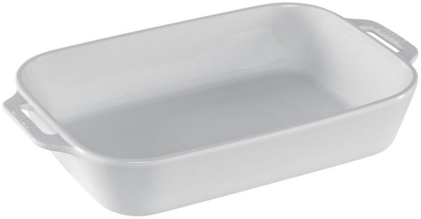 Staub Auflaufform Keramik, weiß, 34x24cm