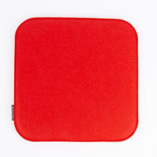 Magma Heimtex Stuhlkissen Magma Stuhlkissen AVARO Filz eckig rot 35 x 35 x 2 cm