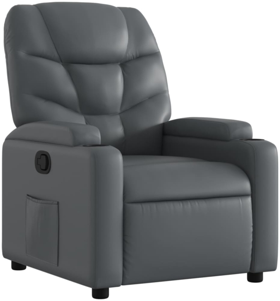 vidaXL Relaxsessel Grau Kunstleder 3205642