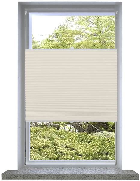 Plissee Faltrollo Rollo Plisseerollo 40x150cm Creme 240619