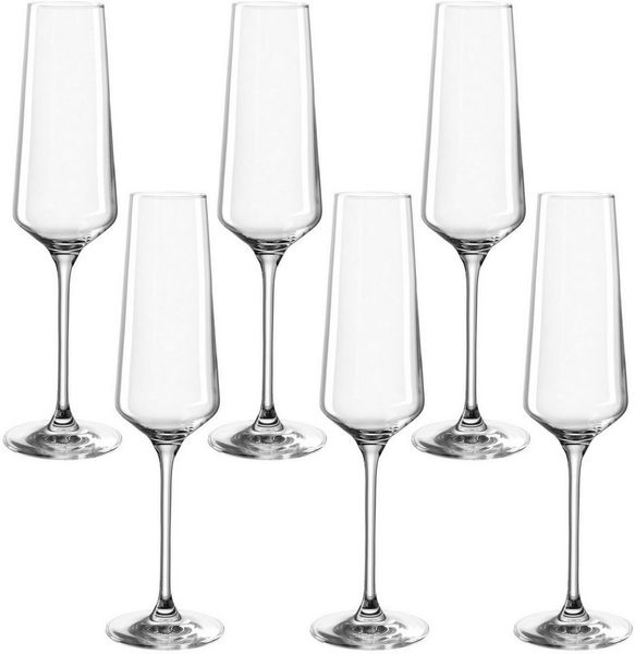 LEONARDO Sektglas PUCCINI, 6-tlg, Kristallglas, 280 ml, 6-teilig