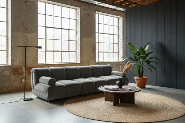 KAWOLA Modulsofa LAYLA 3-Sitzer 3 Module 2 Armlehnkissen Velvet taupe 74 x 99 x 274 cm