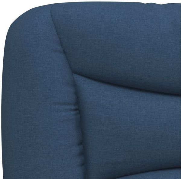 vidaXL Bettgestell ohne Matratze "Hvar" Blau 140x200 cm Stoff 3207778 Bild 10