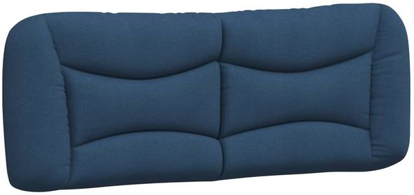 vidaXL Bettgestell ohne Matratze "Hvar" Blau 140x200 cm Stoff 3207778 Bild 8
