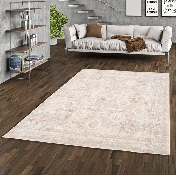 Pergamon Designteppich Designer Teppich Tawira Vintage, Rechteckig, Höhe: 12 mm