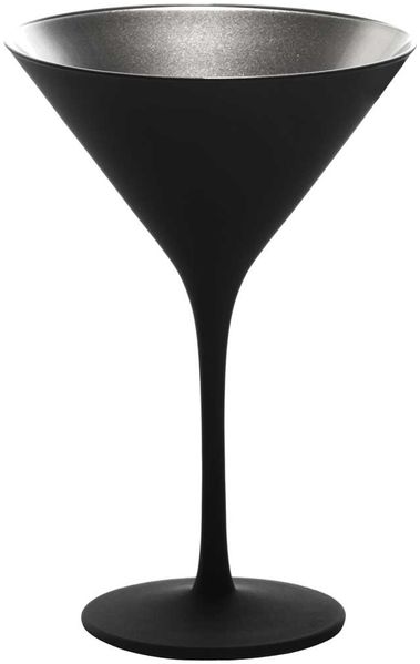 Stölzle Lausitz ELEMENTS Cocktailschale Schwarz-Silber 6er Set Bild 2